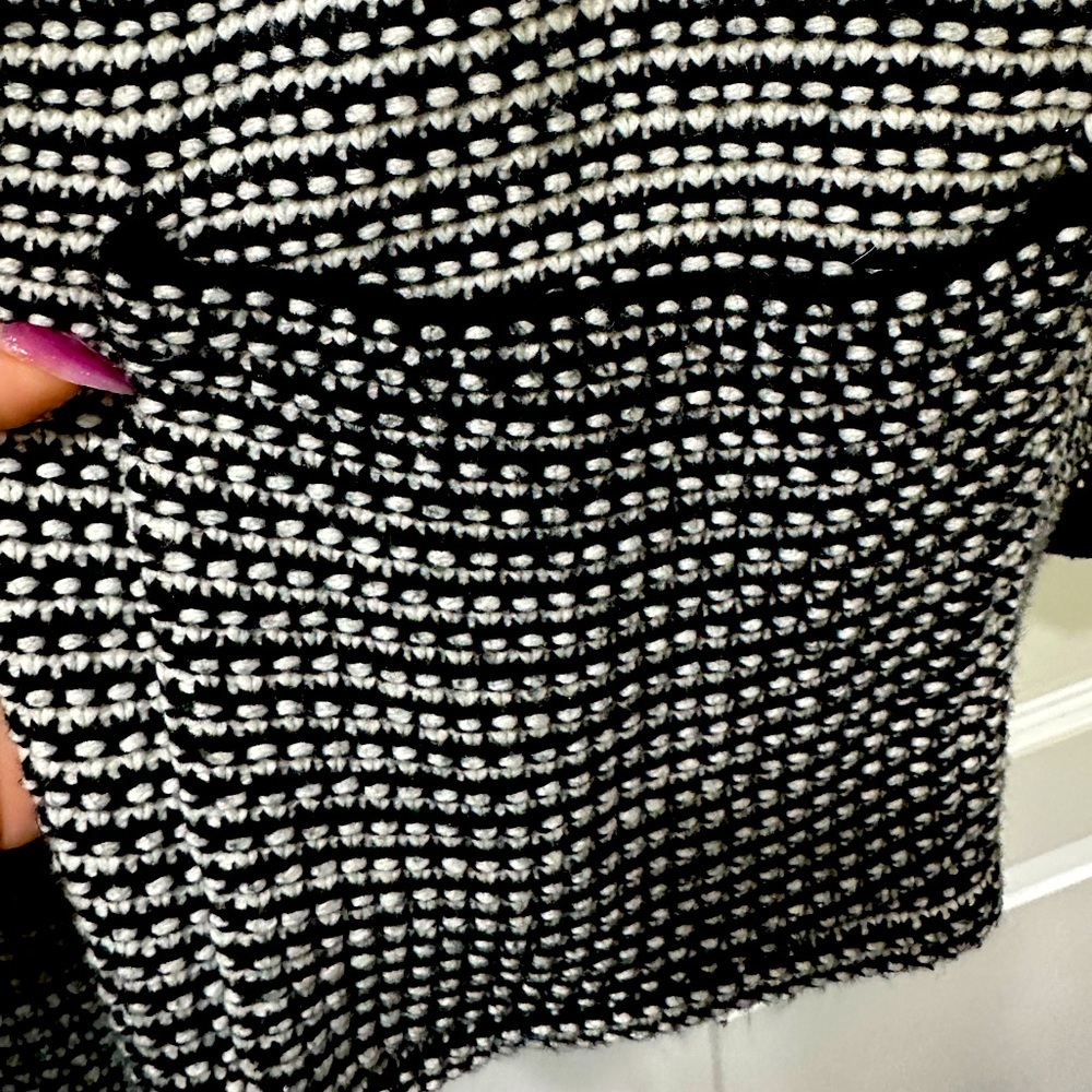 Madewell Black and White Knit Sweater - Picture 7 of 8